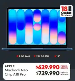 Abc Apple - macbook neo chip a18 pro oferta