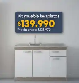 Construmart Kit mueble lavaplatos oferta