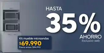 Kit mueble microondas