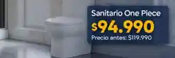 Construmart Sanitario one piece oferta