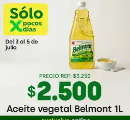 Jumbo Belmont - aceite vegetal oferta