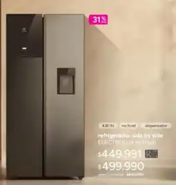 Ripley Electrolux - refrigerador side by side oferta