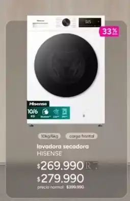 Ripley Hisense - lavadora secadora oferta