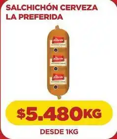 Comercial Castro La preferida - salchichon cerveza oferta