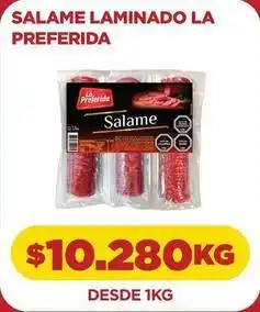 Comercial Castro La preferida - salame laminado oferta
