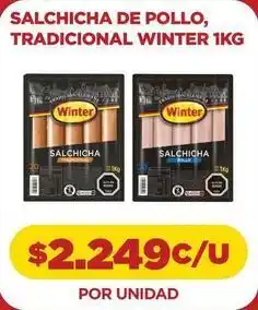 Comercial Castro Winter - salchicha de pollo, tradicional oferta