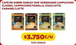Comercial Castro Marley - cafe en sobre 8un variedades cappuccino oferta