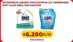 Comercial Castro Omo - detergente líquido doypack variedades soft aloe vera, multiaccion oferta