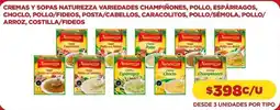 Comercial Castro Naturezza - cremas y sopas oferta