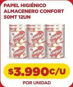 Comercial Castro Confort - papel higiénico almacenero 50mt 12un oferta