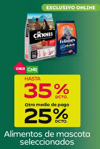 Alimentos de mascota seleccionados