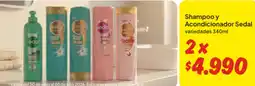 Unimarc Sedal shampooy acondicionador variedades oferta