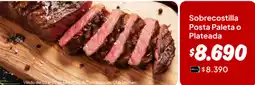 Unimarc Sobrecostilla posta paleta o plateada oferta