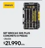 Construmart Stanley - set brocas sds plus concreto 8 piezas oferta