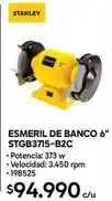 Construmart Stanley - esmeril de banco 6 stgb3715-b2c oferta