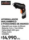 Construmart Atornillador inalámbrico 2 posiciones de mango oferta