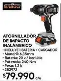 Construmart Atornillador de impacto inalámbrico oferta