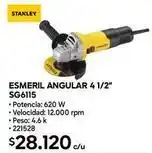 Construmart Stanley - esmeril angular 4 1/2 sg6115 oferta