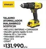 Construmart Stanley - taladro atornillador inalámbrico scd711c2k oferta