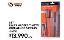 Construmart Metal - limas madera y con mango 5 piezas oferta