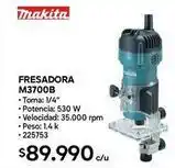 Construmart Makita - fresadora m3700b oferta
