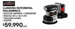 Construmart Lijadora rotorbital inalámbrico oferta