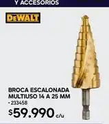 Construmart Dewalt - broca escalonada multiuso 14 a 25 mm oferta