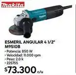 Construmart Makita - esmeril angular 4 1/2 m9510b oferta