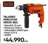 Construmart Black & decker - taladro percutor hd555-b2c oferta