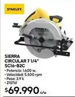 Construmart Stanley - sierra circular 7 1/4 sc16-b2c oferta