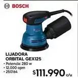 Construmart Bosch - lijadora gex125 oferta