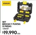 Construmart Stanley - brocas y puntas 31 piezas oferta