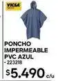 Construmart Poncho impermeable pvc azul oferta