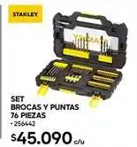 Construmart Stanley - set brocas y puntas 76 piezas oferta