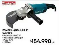 Construmart Makita - esmeril 9 ga9050 oferta