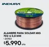 Construmart Indura - alambre para soldar oferta