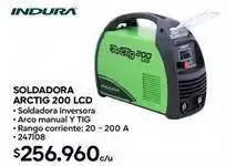 Construmart Indura - soldadora arctis 200 lcd oferta