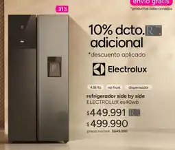 Ripley Electrolux - refrigerador side by side oferta