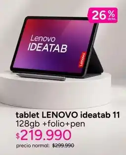 Ripley Lenovo - tablet ideatab 11 oferta