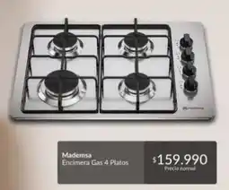 Constructor Sodimac Mademsa - encimera gas 4 platos oferta