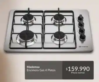 Mademsa - encimera gas 4 platos