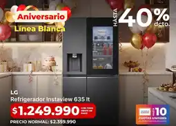 Easy Lg - refrigerador instaview 635 lt oferta