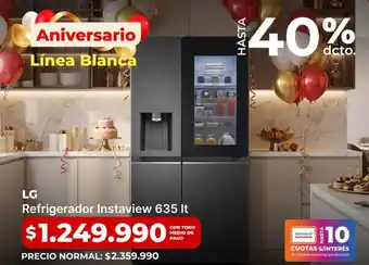 Lg - refrigerador instaview 635 lt