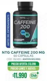 Cruz Verde Club - caffeine 200 mg oferta