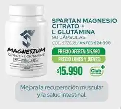 Cruz Verde Club - spartan magnesio citrato + l glutamina oferta