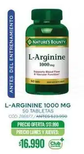 Cruz Verde Club - l-arganine 1000 mg oferta