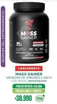 Cruz Verde Club - mass gainer oferta
