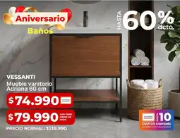 Easy Vessanti - mueble vanitorio adriana 60 cm oferta