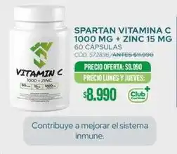 Cruz Verde Club - spartan vitamina c + zinc 15 mg oferta