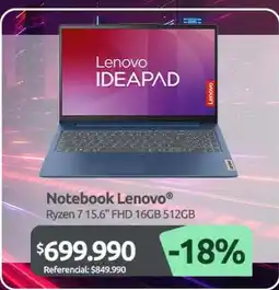PC Factory Lenovo - notebook oferta
